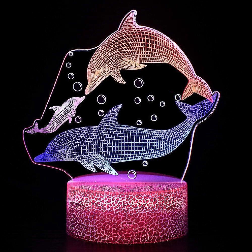 3d Visual Night Light Colorful Dynamic Touch Creative Gift Light With Remote Control #4