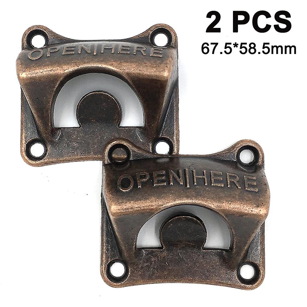 Ensemble de 2 décapsuleurs muraux avec vis de fixation