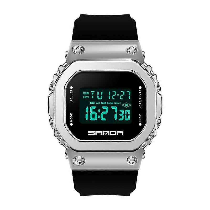 SANDA 9006 LED Digital Display Square Dial Electronic Watch
