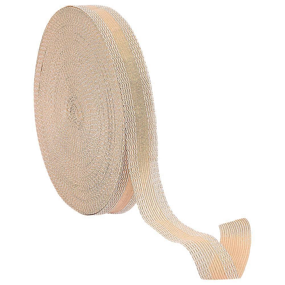 50M Polyester Ribbon for Garment Accessories Iron-on Hem Tape Roll for Suit Pants Jeans Trousers Garment Clothes Skirts Goldenrod 1 inch(25mm)