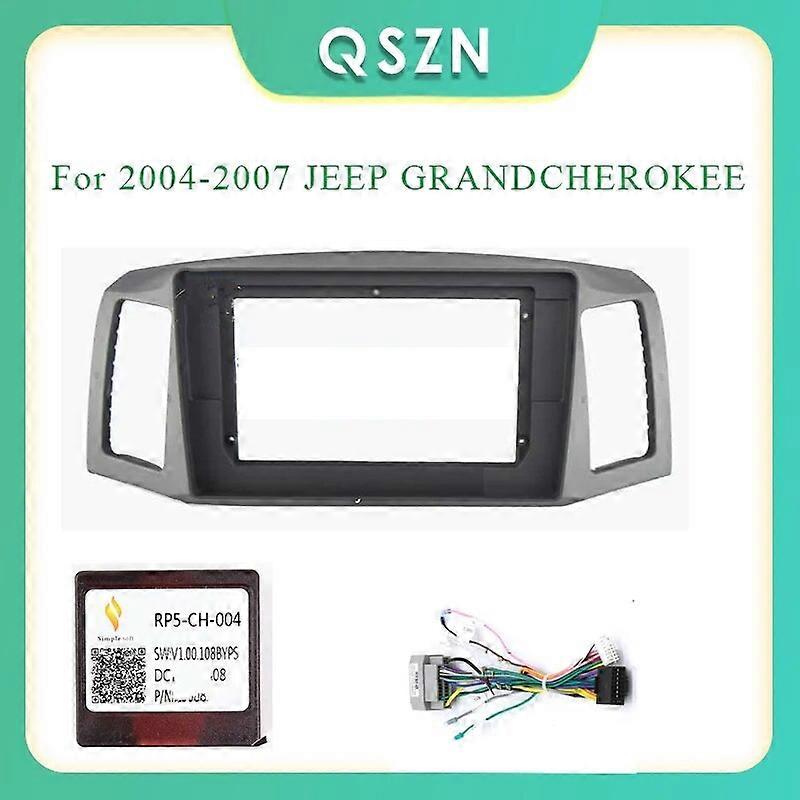 Car Frame Fascia Adapter For For 2004-2007 JEEP GRANDCHEROKEE Android Radio Audio Dash Panel Kit