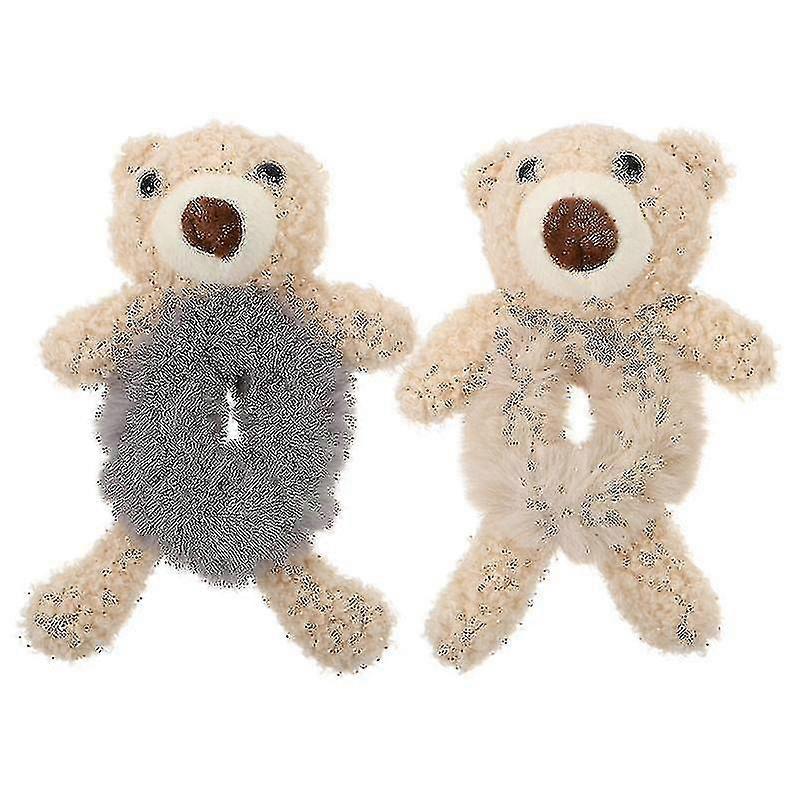 2pcs Shaped Rings Accessories Plush Ropes Bands