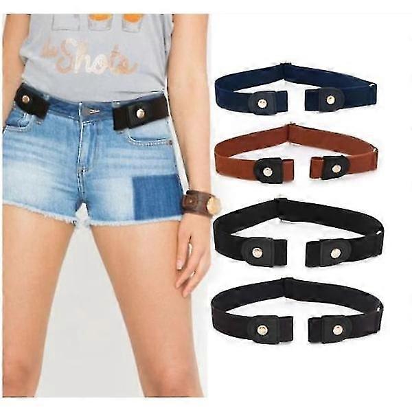 Relax Belt - Trouser Belt Without Buckle - Elastic - Adjustable Black