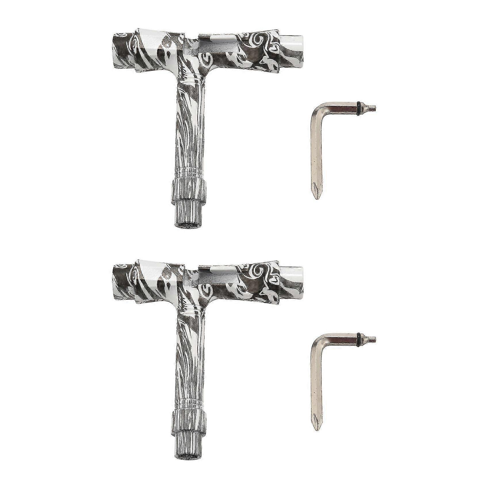 Skateboard Tool T Tools With L Key Metal & Plastic Little Skull