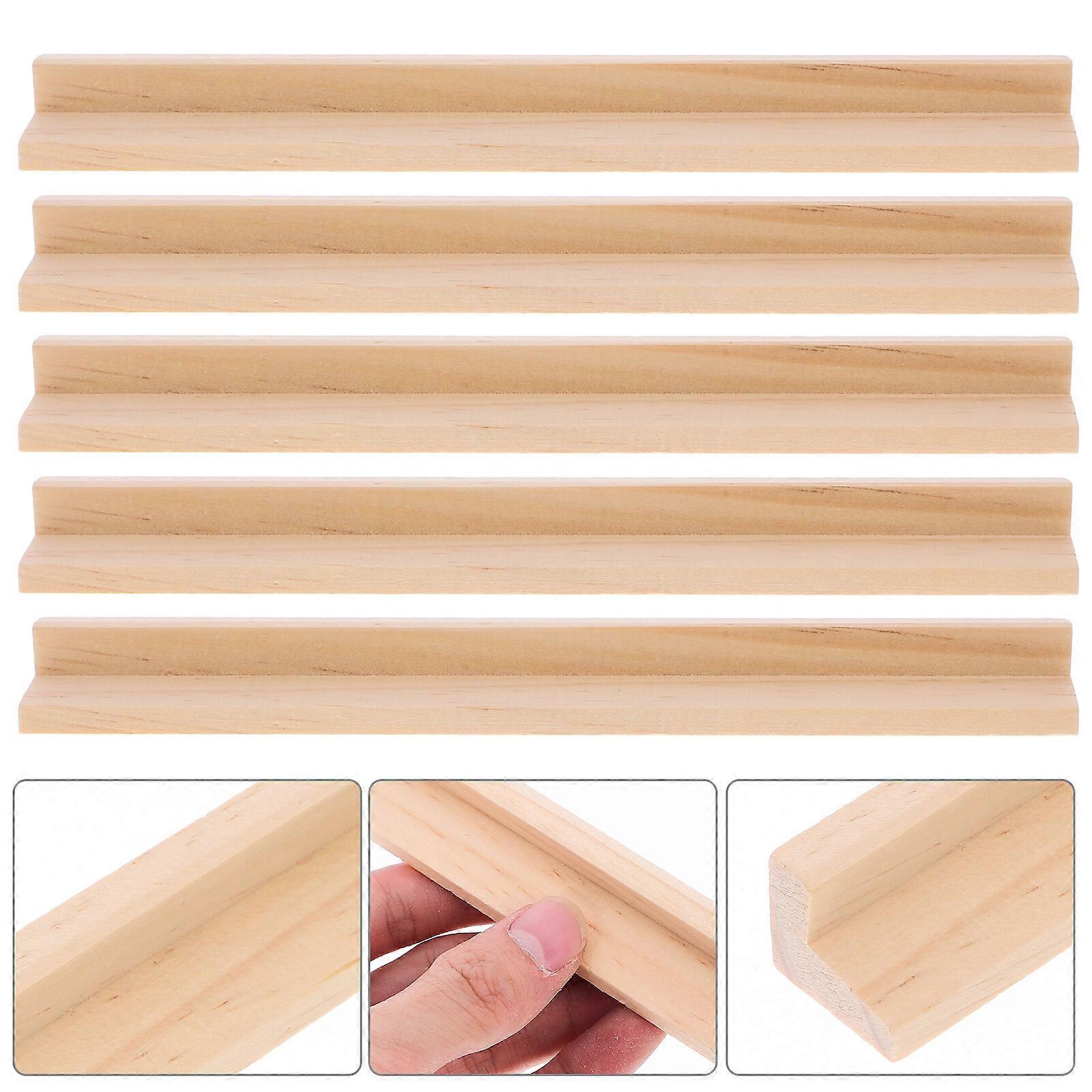 8 Stück Holz Domino Tabletts Desktop Domino Racks Multifunktions-Domino Bases DIY Zubehör