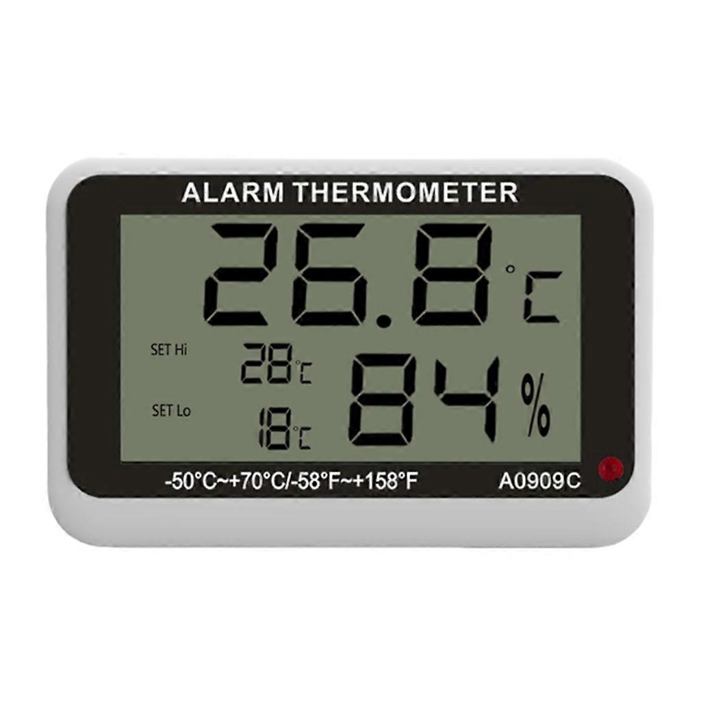 High/Low Temperature Humidity Alarm Refrigerator Thermometer Hygrometer Meter