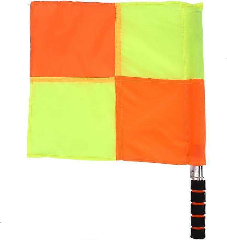 2PCS Referee Lineman -lippu säilytyspussilla urheiluotteluun, jalkapalloon, jalkapalloon, jääkiekkoharjoitteluun