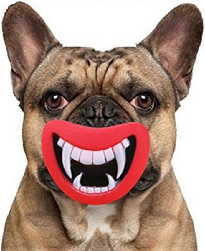 Funny Dog Teeth Squeaker Silicone Toy Squeaker Toy Halloween Dog Chew Toys