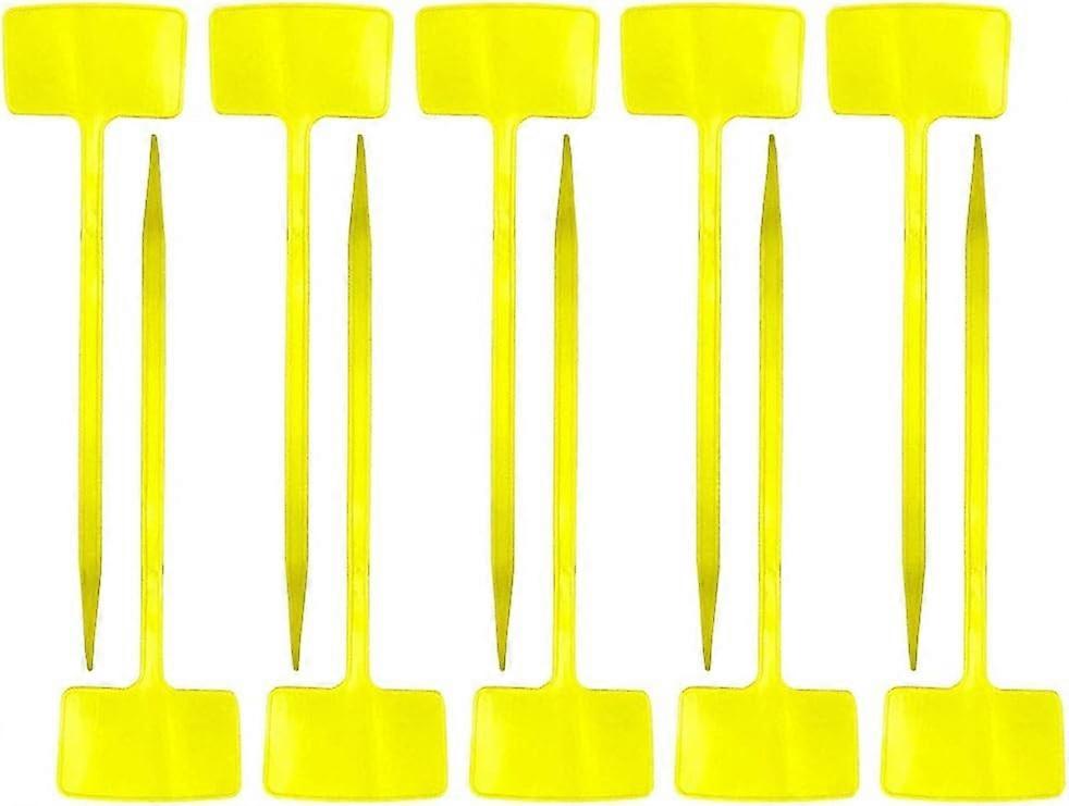 علامات النبات الأصفر ، علامات بلاستيكية علامات من النوع T أنواع النباتات نوع حديقة قابلة لإعادة الاستخدام علامة حديقة مقاومة للماء