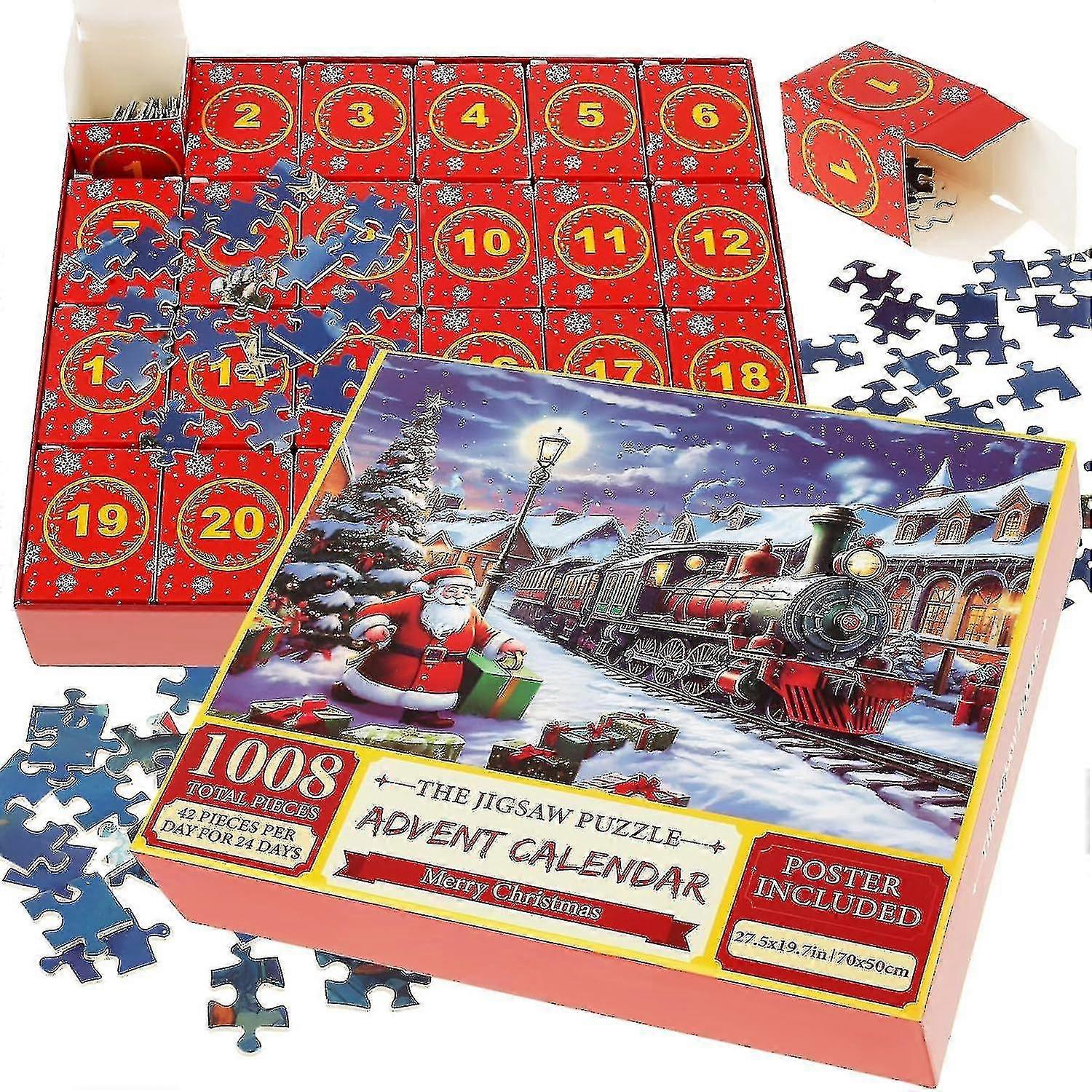 Christmas Puzzle Blind Box Advent Calendar 2023 Christmas Puzzle