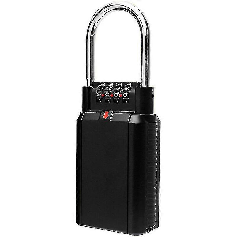 Key Storage Lock Box No Need Installation 4-digit Combination Password Outdoor Key Safe Box Resettable Code Key Holder Hider