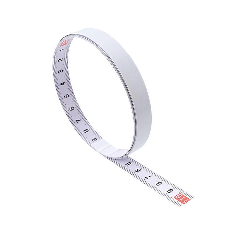 5m Steel Miter Track Tape Measure Self Adhesive Metric Scale Ruler Miter Scale Woodworking Ruler (Left to Right)