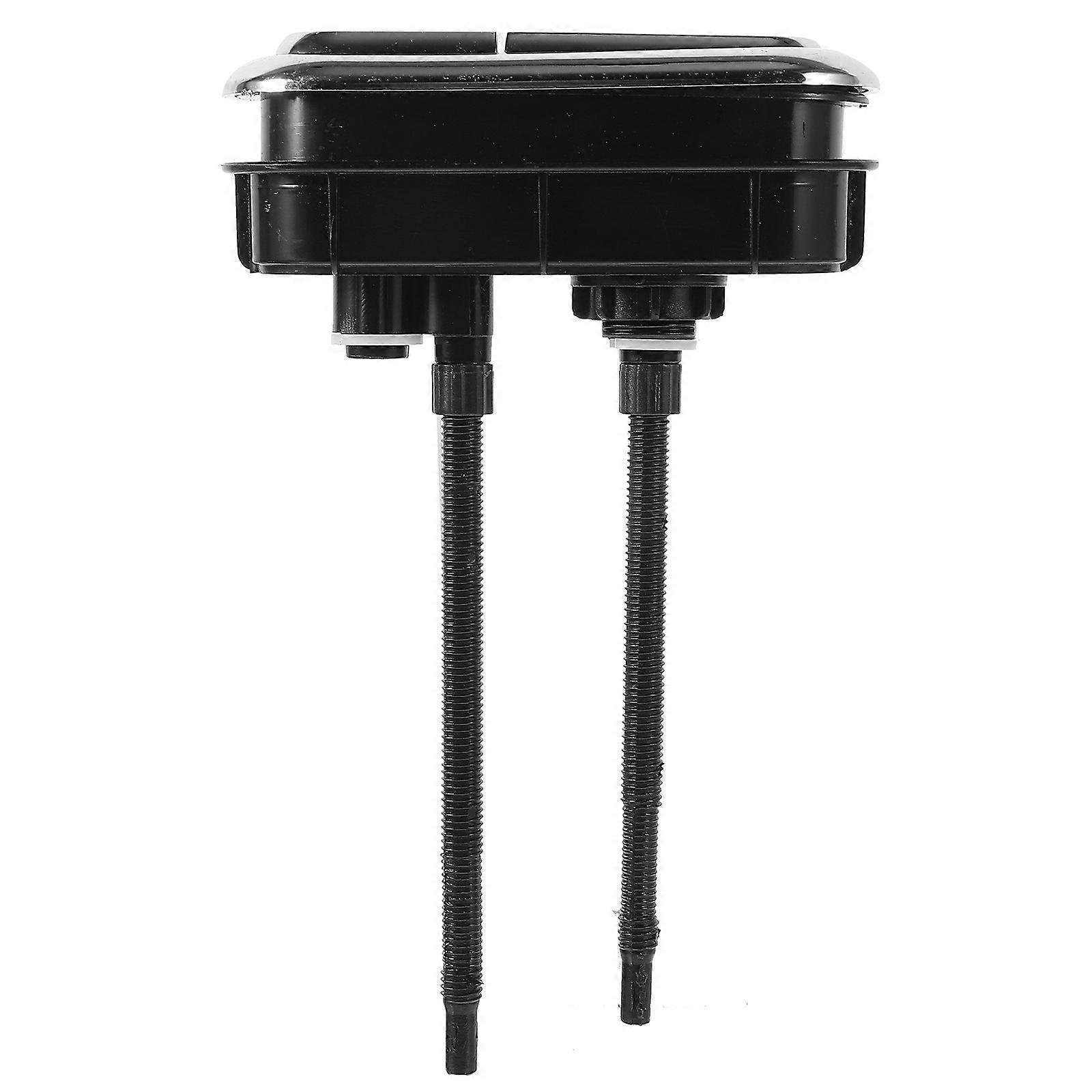 Black Switch Round Head Toilet Button Restroom Flushing Button Black Toilet Toilet Flusher