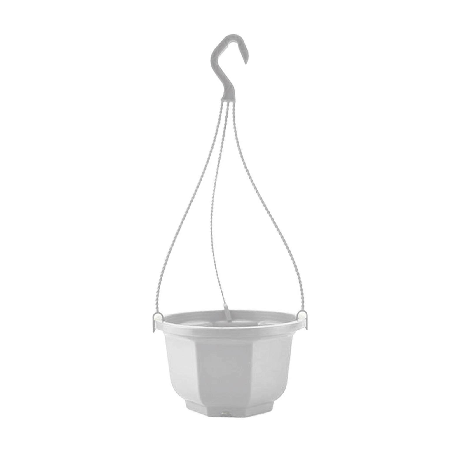 Blomkorg Återanvändbar Höj Plast Hängande Planteringskruka Dekor Kruka för Utomhus JIKAIX