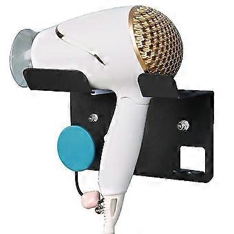 Hair Dryer Stand Holder Wall Mounted, Nails-free Glue Blow Dryer Holder Rack Organizer For Many Hair Dryer