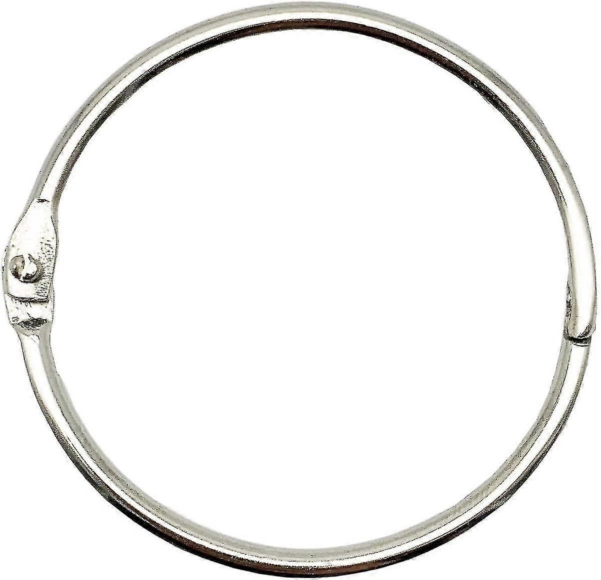 Ktojoy 2 بوصة (15 عبوة) حلقات الموثق ذات الأوراق السائبة ، حلقات الموثق الفولاذية المطلية بالنيكل ، حلقات مفاتيح سلسلة المفاتيح ، خواتم الكتب المعدنية ، الفضة ، للمدرسة ، المنزل ، أو من