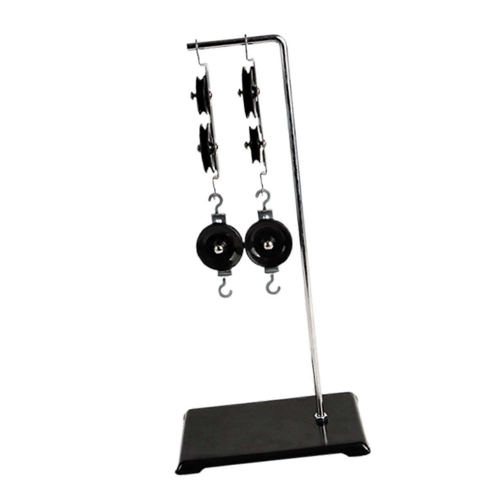 Physics Pulley Set Easy to Install Portable Pulley System Physics Experiment Thickened base