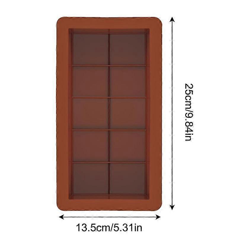 Chocolate Bar Molds Silicone Bars Break Apart Wax Melt Mould Easy Release Rectangle Durable for Protein and Energy Handmade Gift