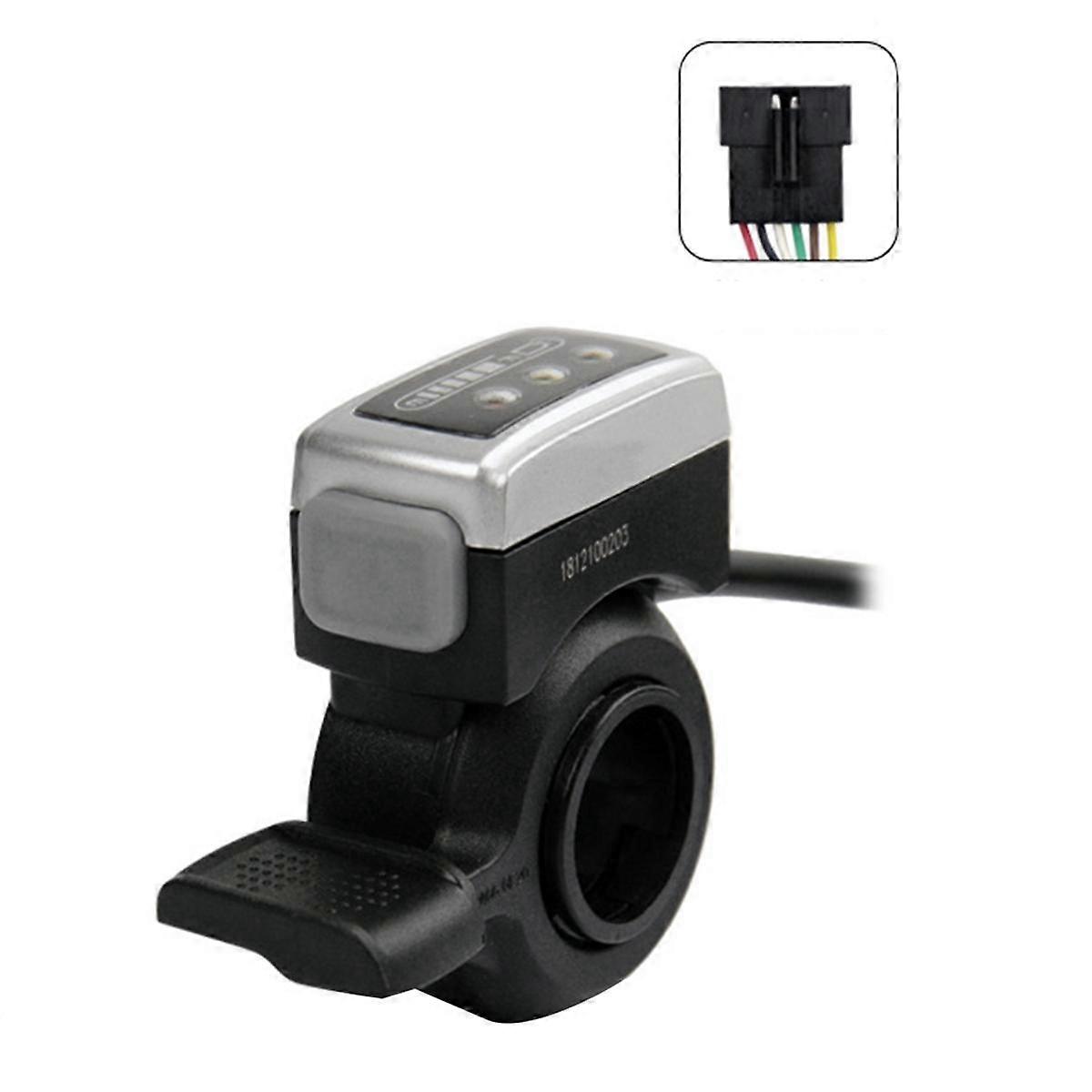 Thumb Throttle Accelerator Grip 160mm Self Locking Switch for 22.3mm Handbar for Electric Scooter 3