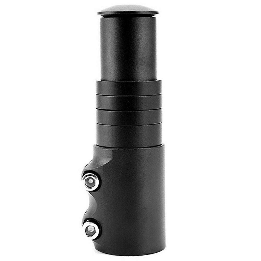 124mm Standard Version Mountain Bike Aluminum Alloy Front Fork Stem Extender Riser - Black