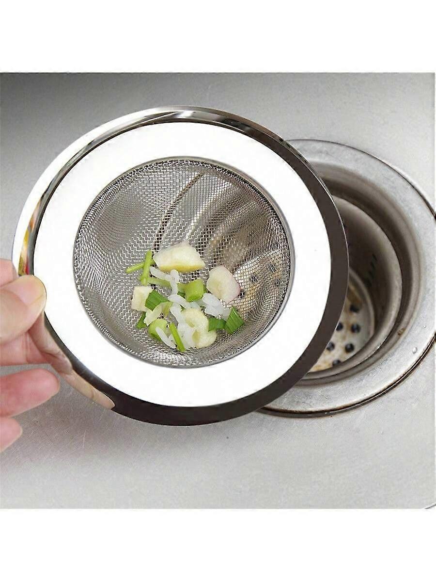 1 stk kjøkkenvask i rustfritt stål, grønnsaksvask, filterskjerm, vasketrakt, oppvaskvaskvask, kloakk, rustfritt stål baderomsgulvavløp bad H