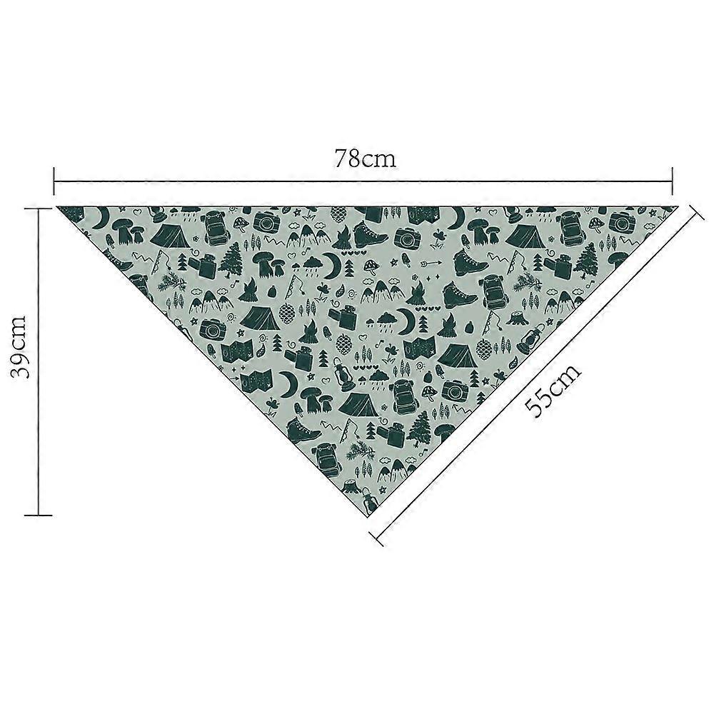 Cotton Dog's Kerchief Triangle Pet's Bandana Father Theme Mixed Shapes 380x780mm