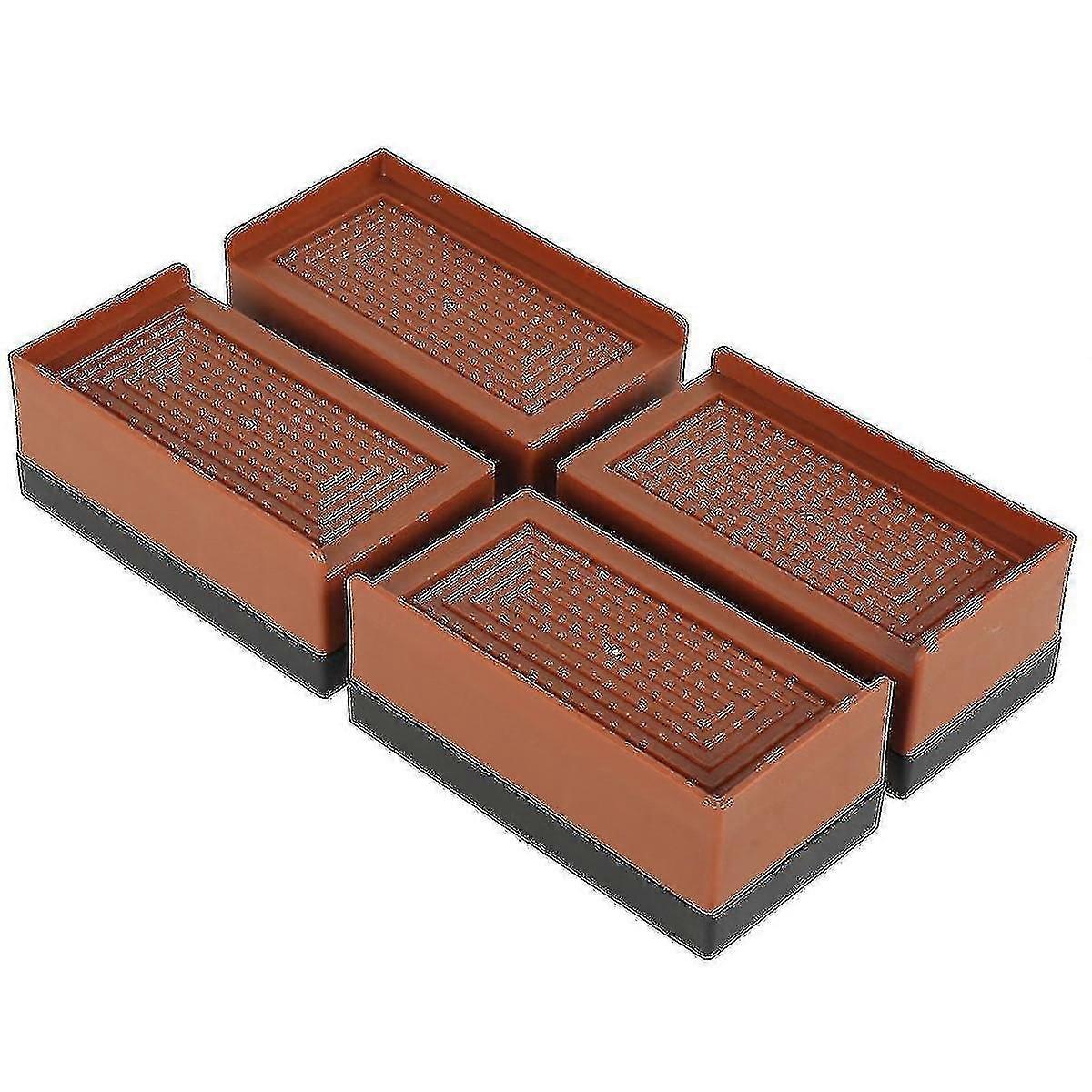 Bed Risers Heavy Duty Móveis ajustáveis Risers 3 polegadas Bed Lifts Risers Para Estrutura de Cama, Sofá, Elevadores de Perna de Mesa Até 10.000 Lbs Set De 4