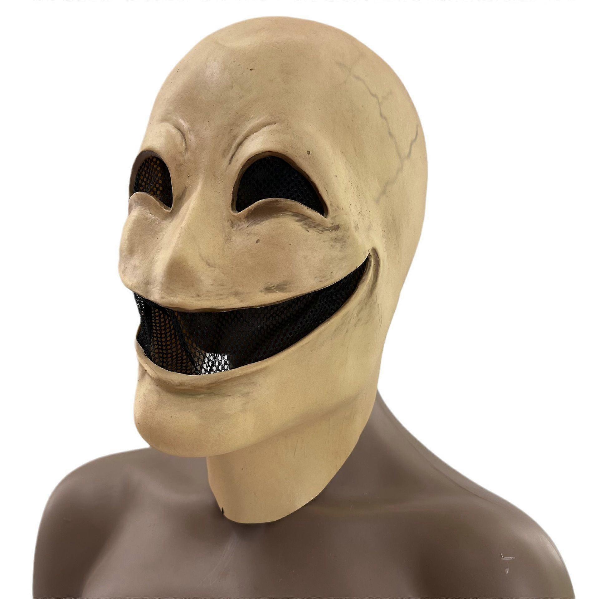 Horror Smile No Face Man Latex Mascara Full Head Terror Faceless ...