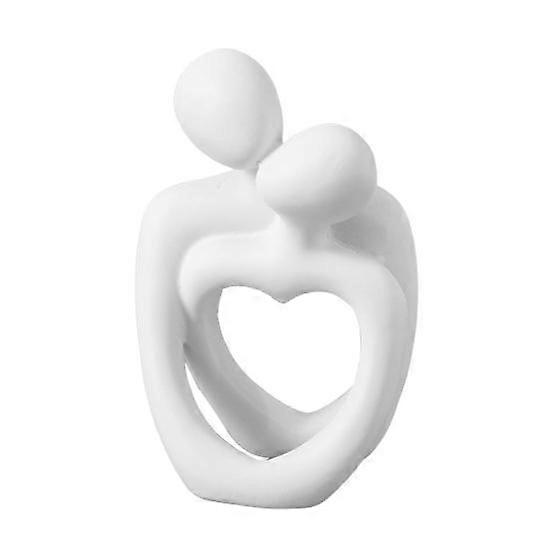 Couple Sculpture Minimalist Resin Hugging Lovers Statue Desktop Abstract Couple Statue for Home Decor Anniversary Valentine's Day Gift