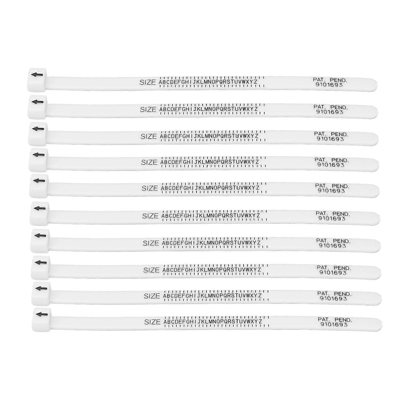 10pcs Ring Sizer Finger Sizer Gauge Measuring Tool for Wedding Proposal Ring Measurement