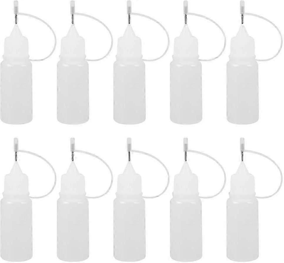 20 stycken tomma nålflaskor, 20 ml tom limflaska limflaska applikator med nålspets - Yvan