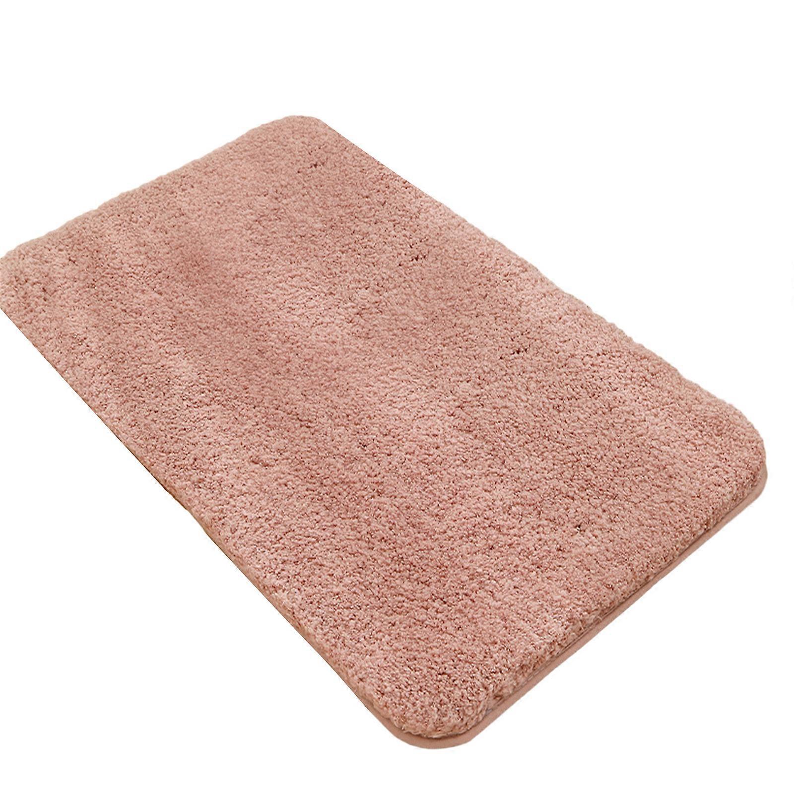 Bath Mat Modern and Functional Non slip Soft Small Plush Floor Carpet 40x60cm Bathroom Rug Light pink
