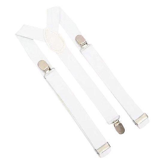 Unisex Elastic Strap Suspenders Y-Back Braces Solid Color Anti-break Wedding Suit Adjustable Strap Party Daily Accessory