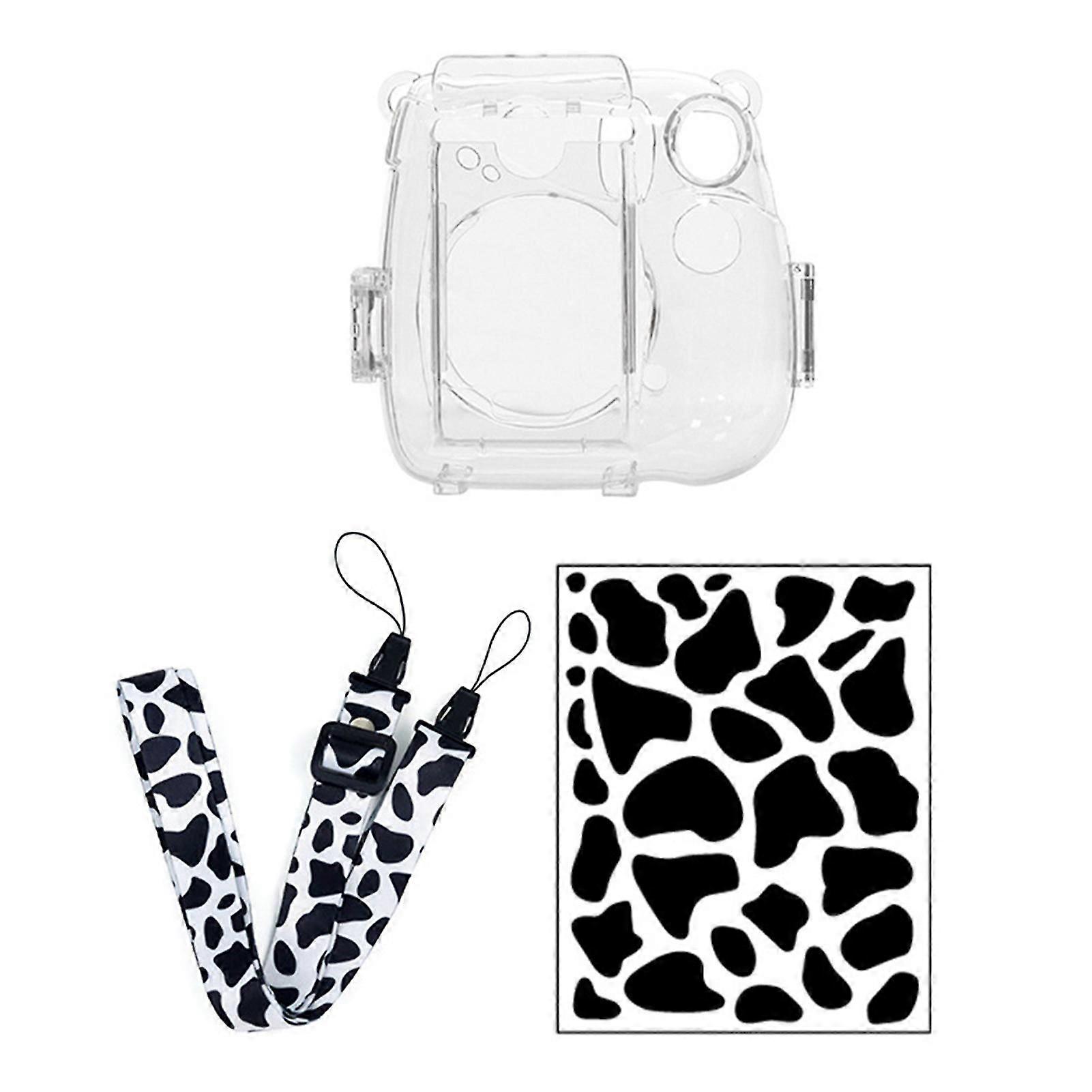 Camera Case Shock-proof Waterproof with Shoulder Strap Camera Transparent Storage Shell with Photo Bag for Instax Mini 7