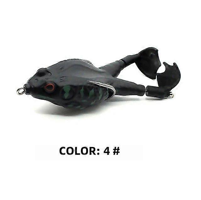 Goture Frog Fishing Lure Silicone Thunder 8/9/10CM Double Propeller Soft Bait Artificial Wobbler for River Lake Reservoir and Stream Fishing
