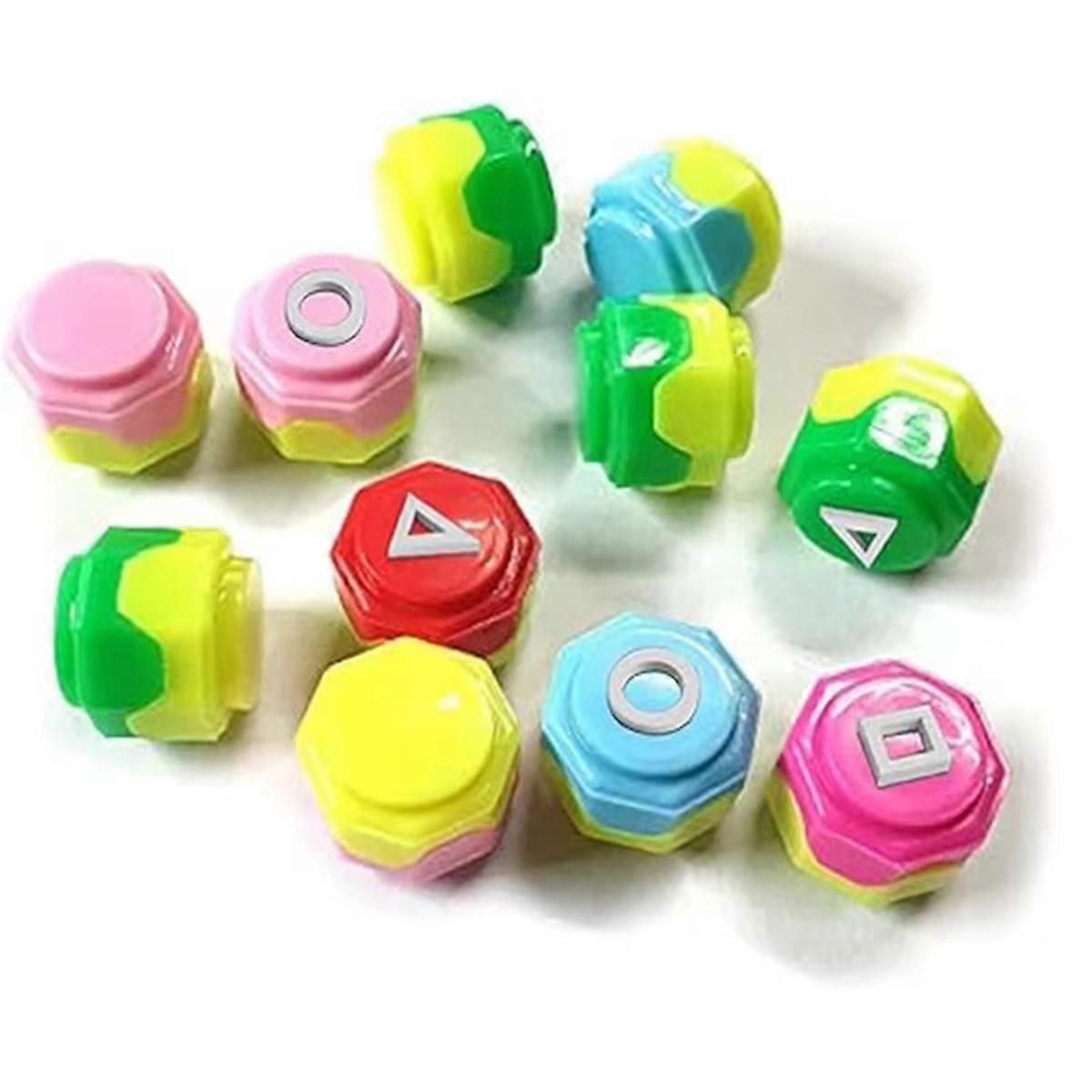 Korean Gonggi Konggi Game Set,Traditional Jacks Pebble Game for ,Hand-Eye Coordination,Includes Col