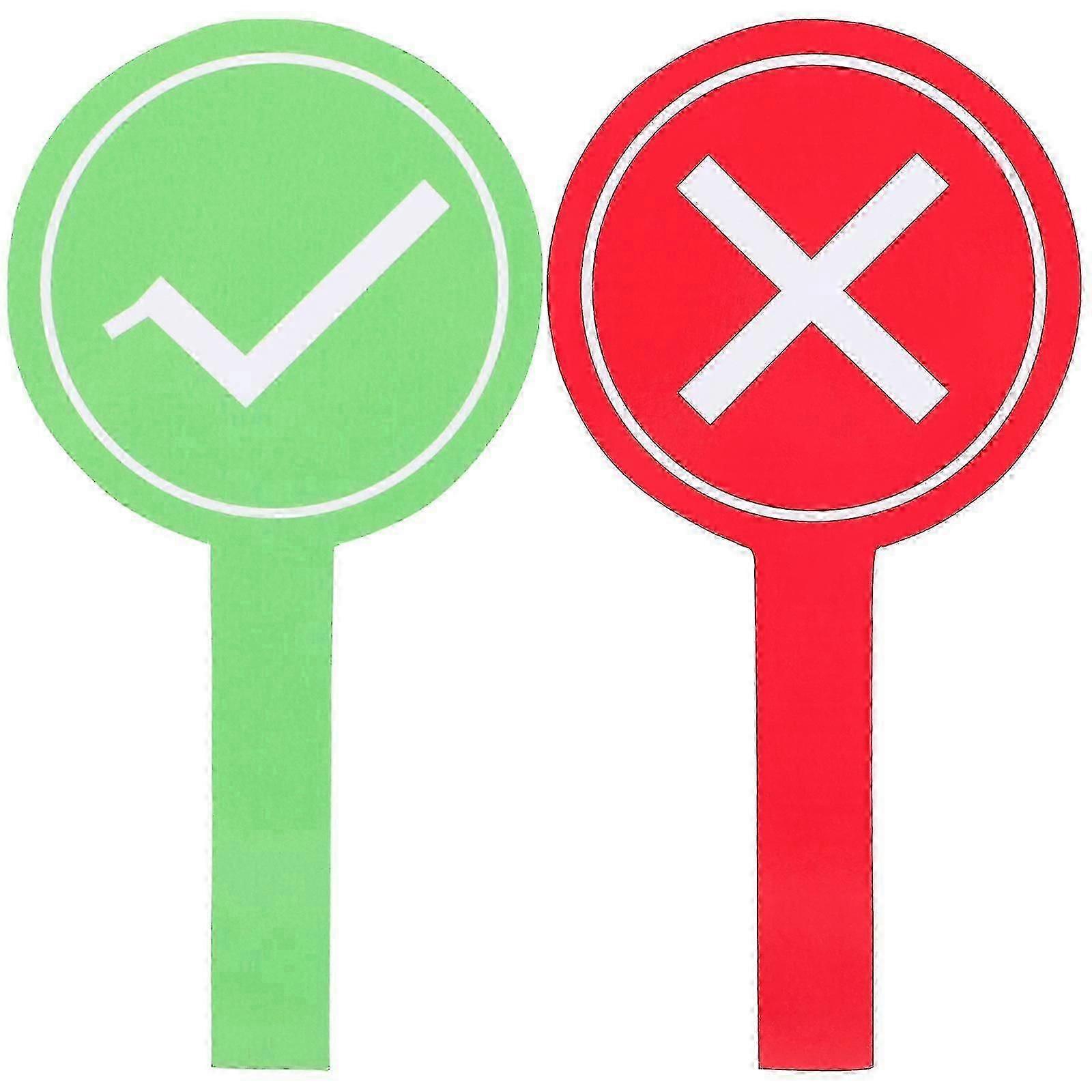 4pcs Voting Paddle Teacher Judging Board Portable Voting Board Answer Paddle Reusable Game Paddle