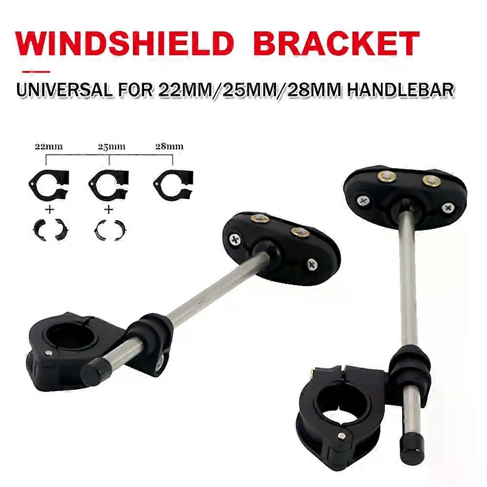 compatible forStreet Bike With 22MM 25MM 28MM Handlebar Universal Motorcycle Fairing Windscreen Windshield Mount Kit Bracket Adjustable MAXP
