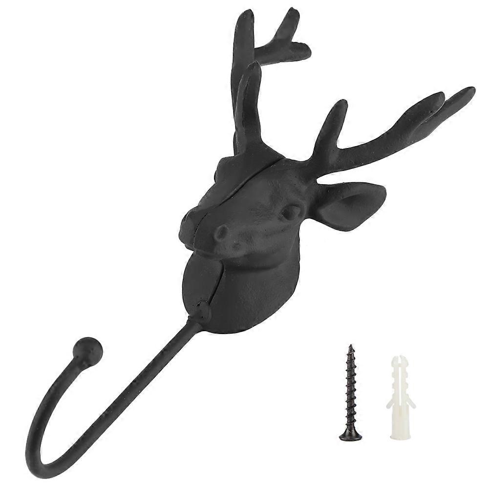 Wall Hanger Deer Antler Style Coat Rack Organizer for Bags and Hats, Rustic Wooden Design, 5 Hooks, Home Decor
