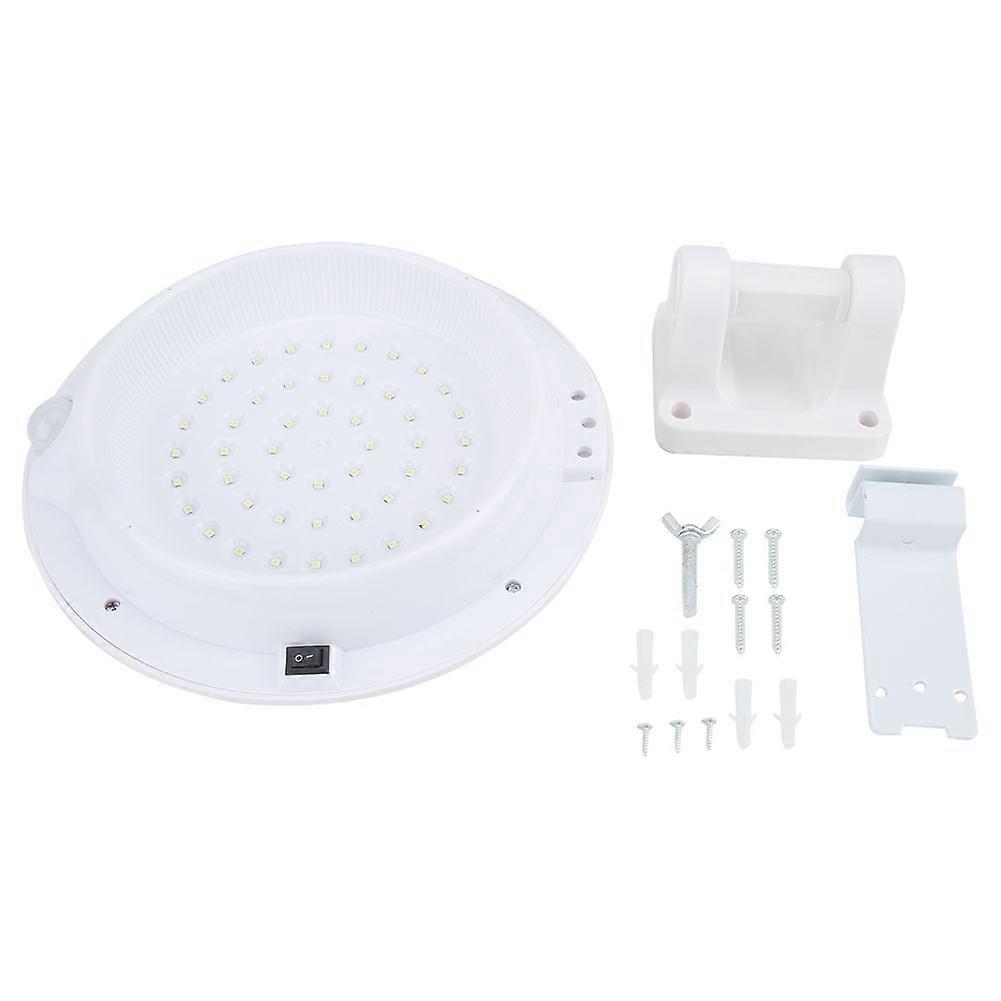 48 LED Solar Powered Outdoor Wall Lamp with Light Sensor, Warm White Light for Garden and Yard Décor