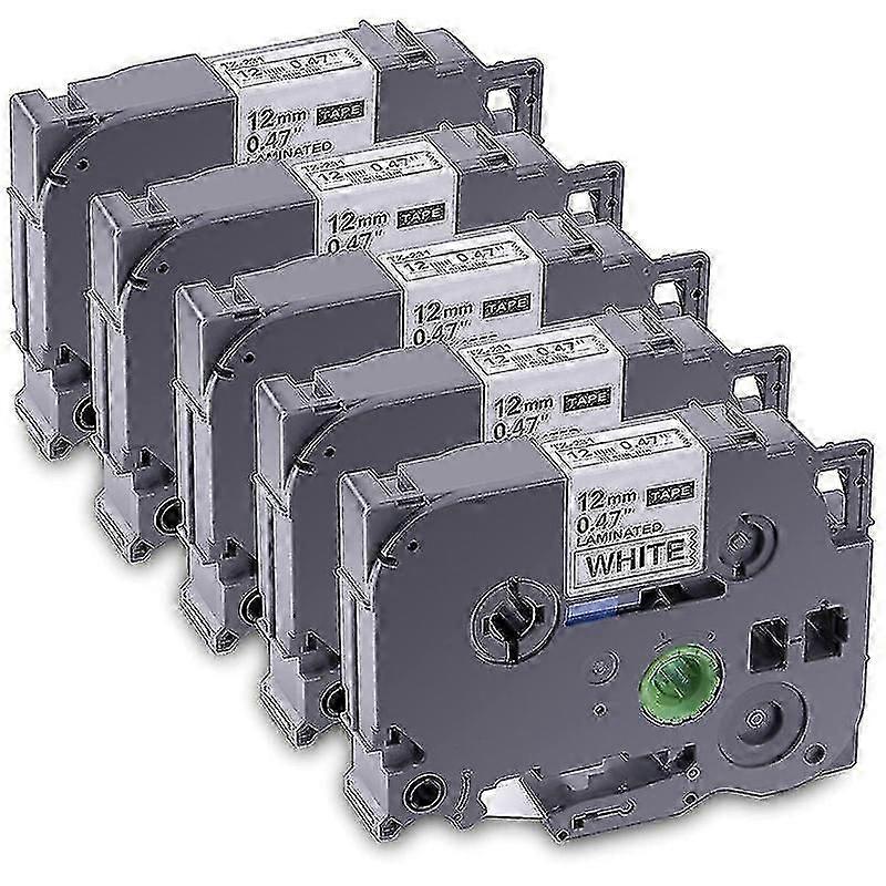 5-pack Label Maker Tape For Brother Tze-231 -231 Laminated P-press Label Maker Tape, For Model Pt D