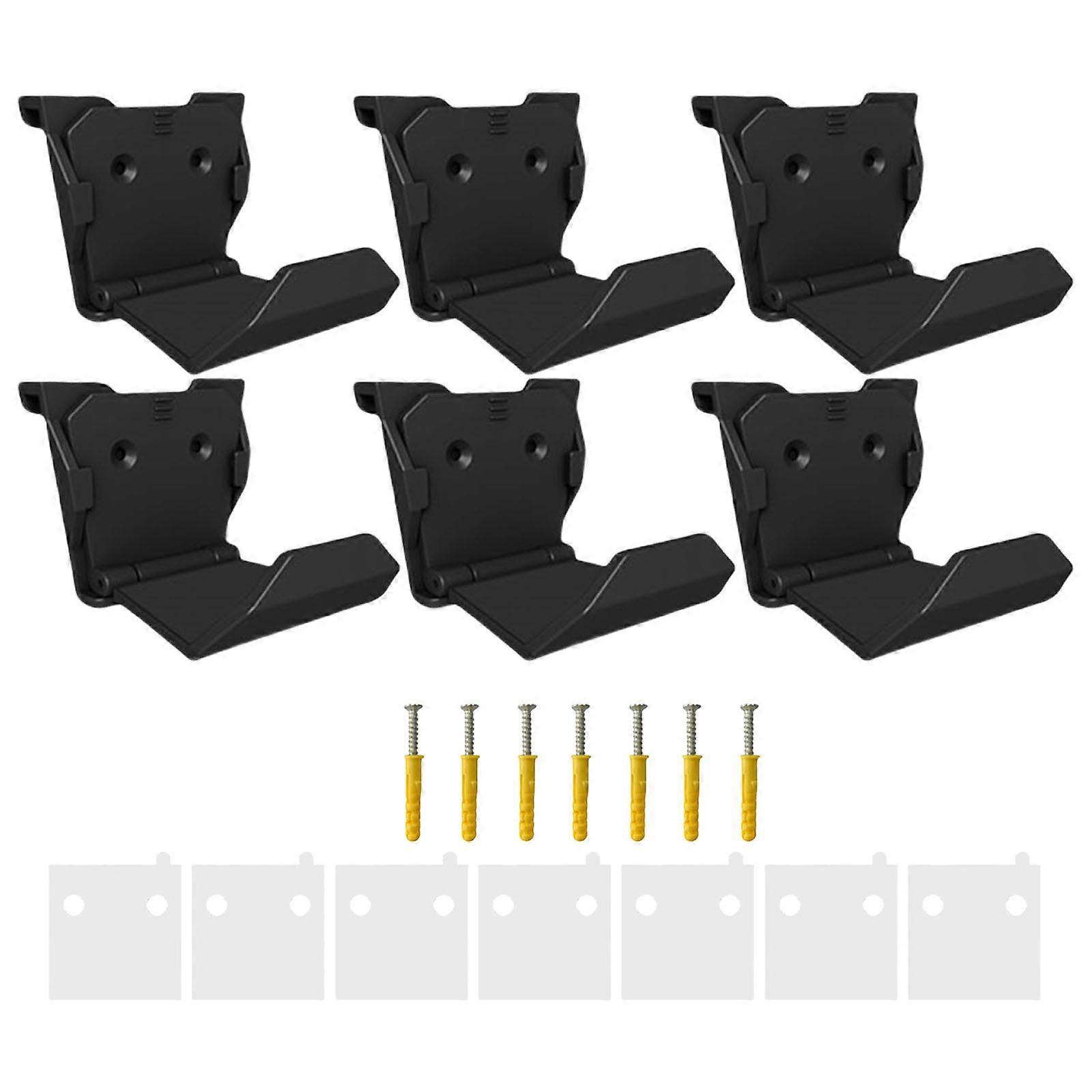 6Pcs Headphone Hanger Wall Mount Holder Hanger Hook for Controller Game Controller Stand Holder for Controller  Black