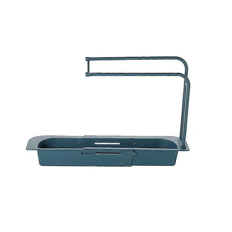 Kitchen Tool Hanger Telescopic Sink Shelf Drainer Rack Kitchen Organizer Soap Sponge Holder Towel Rack Storage Organizer Basket Gadgets Accessories