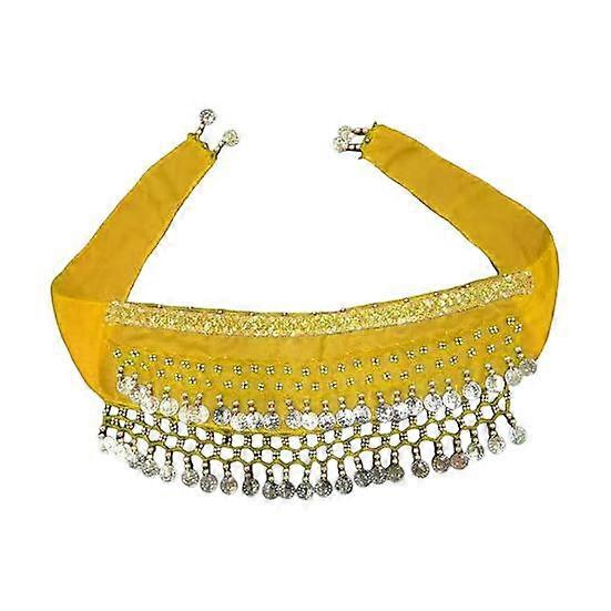 Dog Dance Costume Corgi Waist Chain Butt Curtain Clothes Pet Sequin Belly Dance Prop Puppy Shaking Hip Scarf for Halloween Passionate Accessory