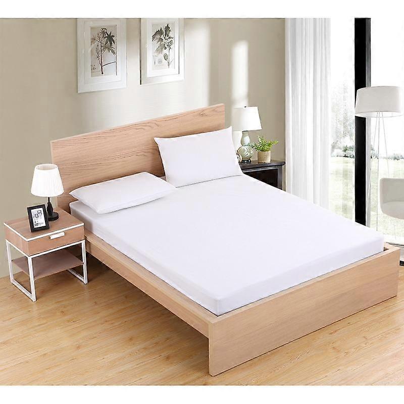 Solid Color Brushed Fitted Sheet, Bed Cover, Bed Bag Cleaning Cover, Non-pilling Simmons Protective Cover