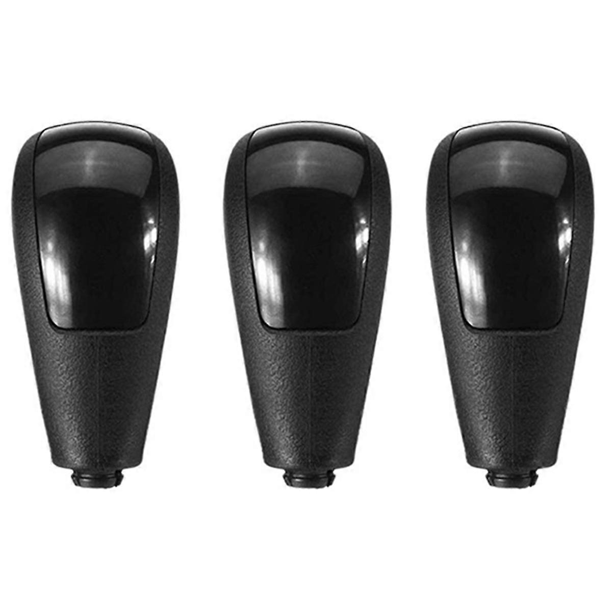 3pcs Automatic Car Gear Shift Knob Shifter Lever