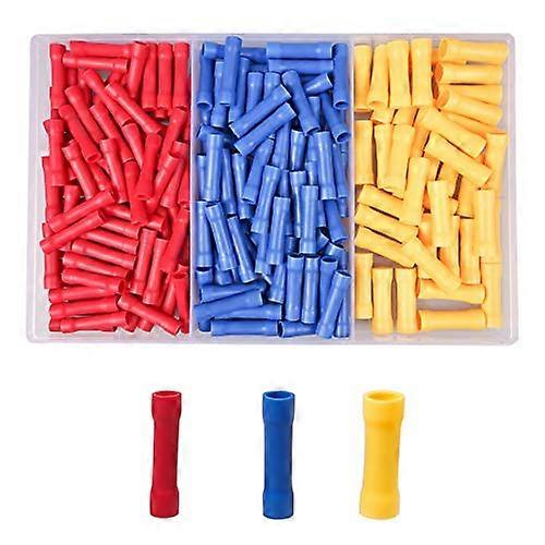Crimper Stripper Crimp Tool Set, isolierte Drahtstoßverbinder für den Automobil- und Haushaltsgebrauch, Messing und PVC-Material, 200 Stück, Vollsortiment