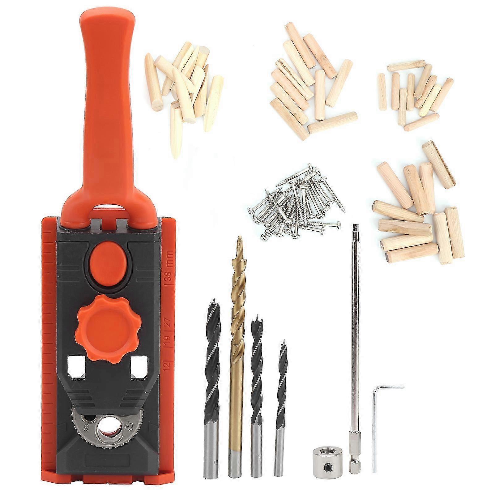 Inclined Hole Locator Positioner Opening Positioning Tools Kit for Woodworking Punching