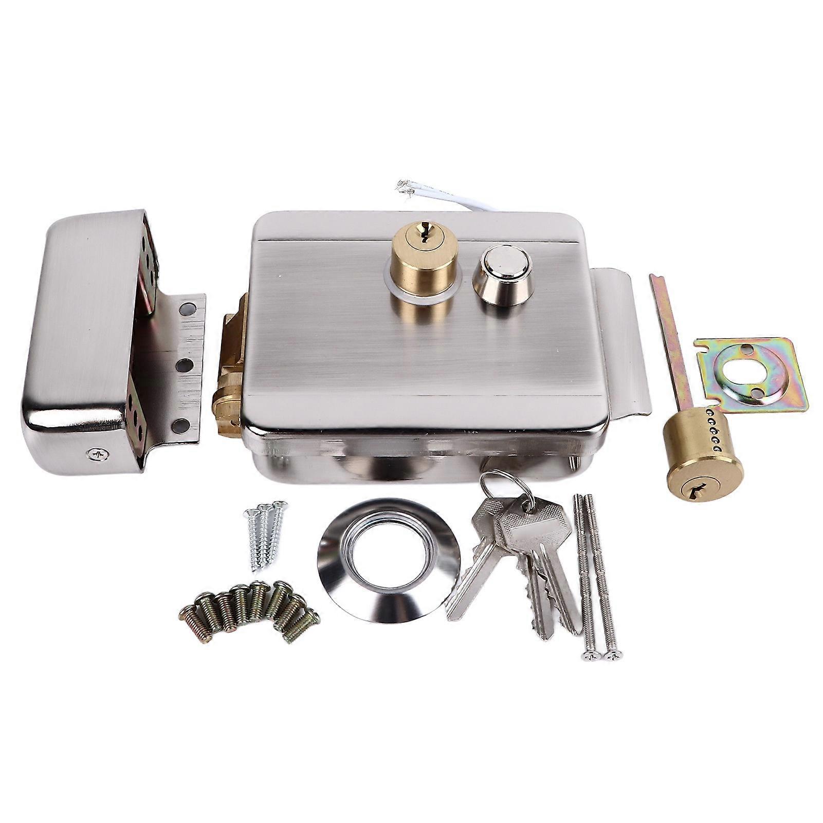 For Electric Control Door Lock Dual Head Double Lock For Doorbell Intercom Access Control