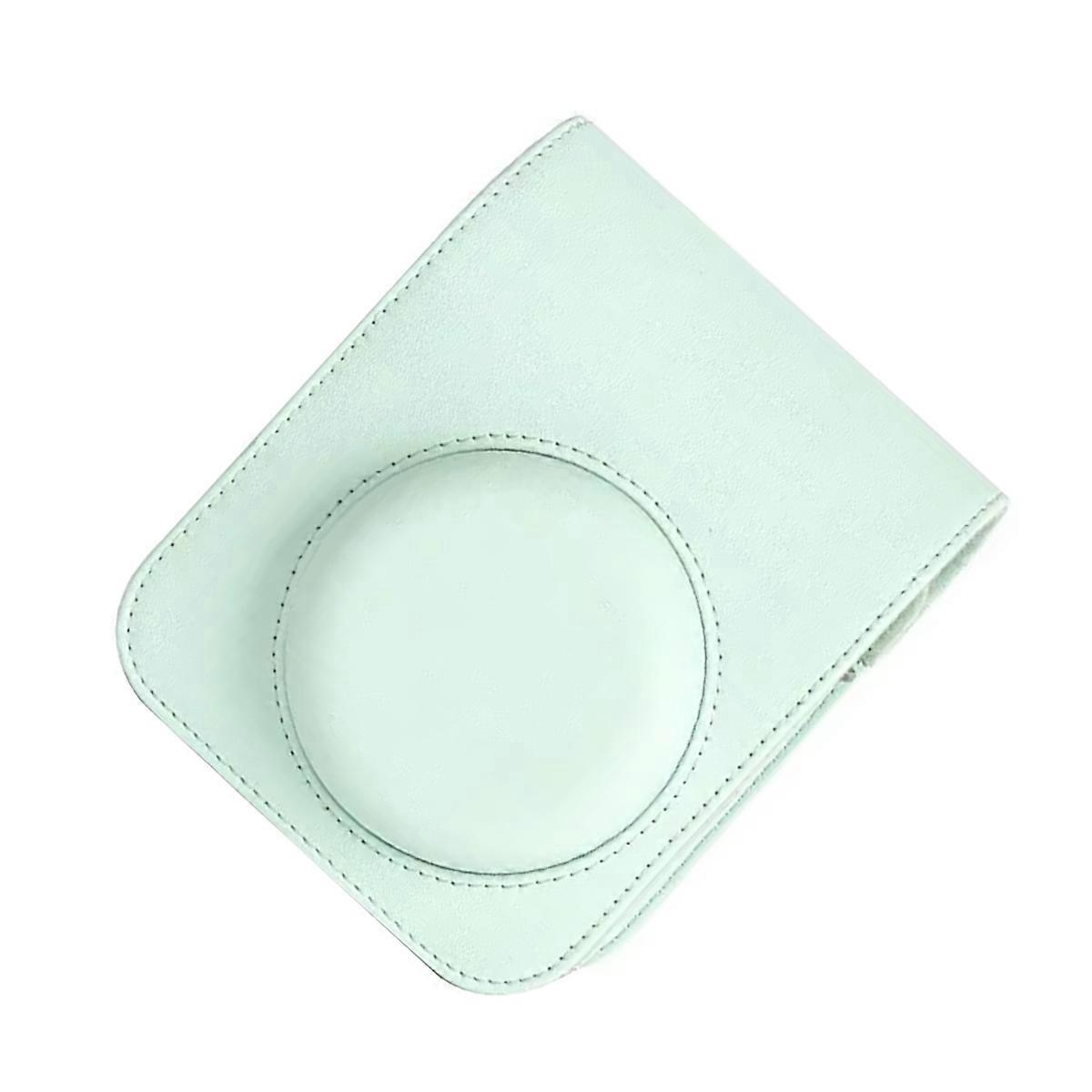 For Mini12 Camera Case PU Leather Soft ProtectiveCase Trave Bag for Film Camera Bag with ShoulderStrap,A